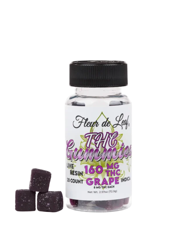 THC Live Resin Grape Gummies 8mg (160mg Total)