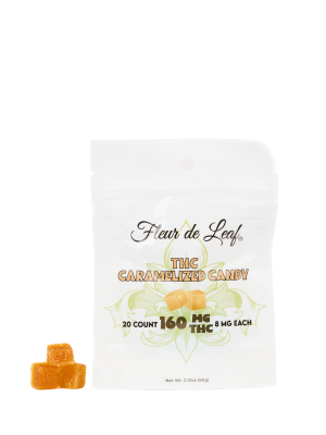 THC Caramelized Candy Sugar Cubes 8mg (160mg Total)