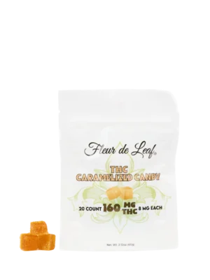 THC Caramelized Candy Sugar Cubes 8mg (160mg Total)