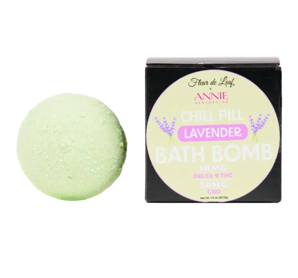 CBD:THC Lavender Bath Bomb 50mg:50mg