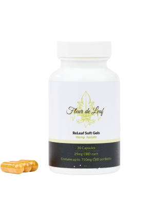 CBD Isolate Soft-Gel Capsules 25mg (750mg Total)