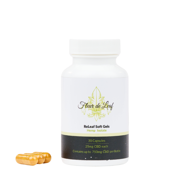 CBD Isolate Soft-Gel Capsules 25mg (750mg Total)