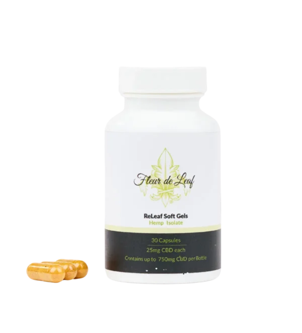 CBD Isolate Soft-Gel Capsules 25mg (750mg Total)