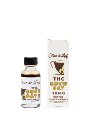 THC Brew Dat Cold Brew Coffee Vanilla Concentrate Shot 10mg