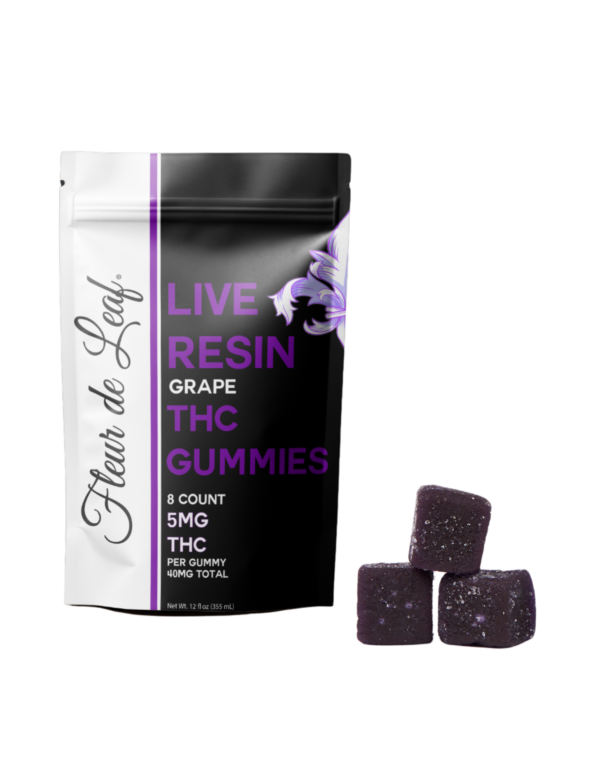 THC Nano Tech Live Resin Grape Gummies 5mg (40mg Total)