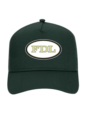 FDL Otto Cap Five-Panel Trucker Hat – Embroidered